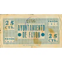 25 Céntimos Fayón