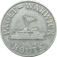 Ferry Token Paget-Warwick Route, Copper-nickel