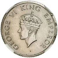 1/4 Rupee - George VI Nickel Pattern