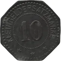10 Pfennig - Nürnberg A. Herbst and M. Ostertag Baugeschäft