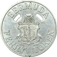 Ferry Token Paget-Warwick Route, Copper-nickel, 2 Holes