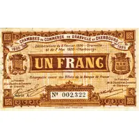 1 Franc - Chambres de Commerce de Granville et Cherbour 50