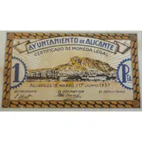 1 Peseta Alicante