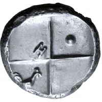 Hemidrachm Dot/rooster/H