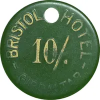 10 Shillings Bristol Hotel, Gibraltar