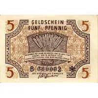 5 Pfennig Rheinland-Pfalz, French occupation