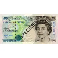 5 Pounds - Elizabeth II George Stephenson, darker