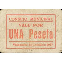 1 Peseta Villanueva de Castellón