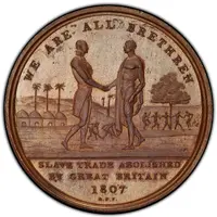 Specimen Restrike Medal - Slave Trade Abolition