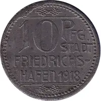 10 Pfennig - Friedrichshafen