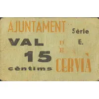 15 Céntimos Cervià de les Garrigues