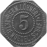 5 Pfennigs - Bromberg Herm. Löhnert Aktiengesellschaft