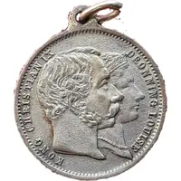 Medal - Christian IX, Queen Louisse and Frederick