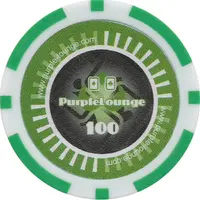 Poker Chip - Purple Lounge 100