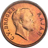 1/2 Cent - Charles V. Brooke Rajah