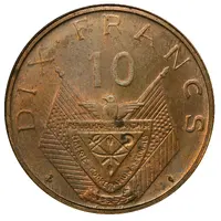 10 Francs Pattern, brass