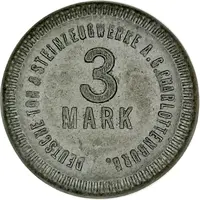3 Mark - Charlottenburg Deutsche Ton and Steinzeugwerke A. G.