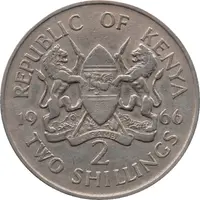 2 Shillings Without legend