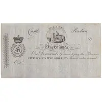 1 Guinea = 1 Pound 1 Shilling Castle Rushen