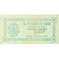 50 Céntimos Cehegín