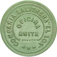 1 Peso - Compania Salitrera 'El Loa'