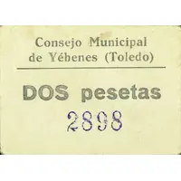 2 Pesetas Yébenes