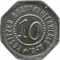 10 Pfennig - Rositz Braunkohlenwerke A.G.