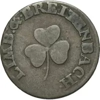 6 Kreuzers Sachsen-Limbach und Breitenbach Porzellanfabrik Gotthelf Greiner