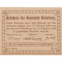 10 Heller Grünburg