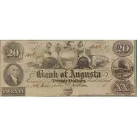20 Dollars Bank of Augusta