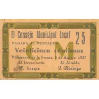 25 Céntimos Villanueva de la Serena