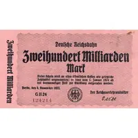 200 000 000 000 Mark Deutsche Reichsbahn