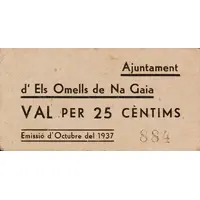 25 Céntimos Els Omells de na Gaia