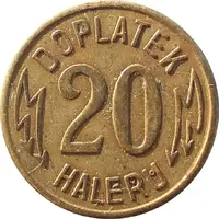 Token - 20 Haleru - Elektrické Dráhy Prague
