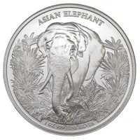 3000 Riels Asian Elephant