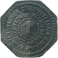 1 Pfennig - Schlierbach Wächtersbacher Steingutfabrik G.M.B.H.