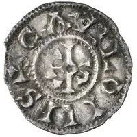Denier - Charles II Chalon-sur-Saône mint