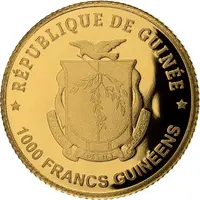 1000 Francs Guinéens Chimpanzee