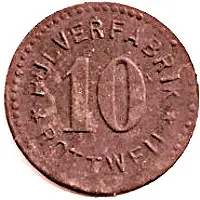 10 Pfennig - Rottweil Pulverfabrik
