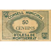 50 Céntimos Olesa de Montserrat