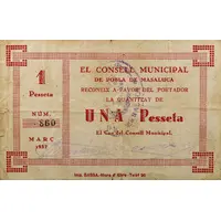 1 Peseta Pobla de Masaluca