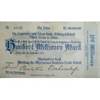 100 000 000 Mark Oberlausitzer Bank