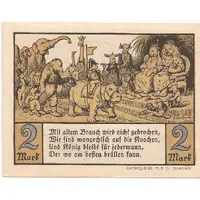 2 Mark Zoologischer Garten, imprint on reverse