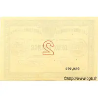 2 francs - Chambre de Commerce de Boulogne-sur-Mer [62]