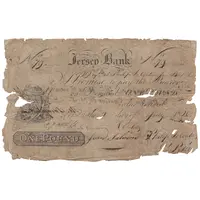 1 Pound Jersey Bank - Philip Le Couteur
