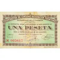 1 Peseta Barcelona, Cooperativa de Consumo Agrupación Frontones