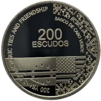 200 Escudos Historical and Friendship Ties between the USA and Cape Verde, Silver