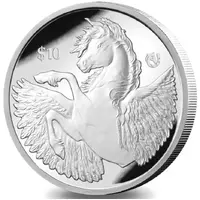 10 Dollars - Charles III Pegasus, Taya privymark