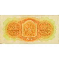 5 Pounds - George VI Orange