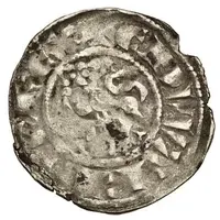 Denier with leopard - Edward I